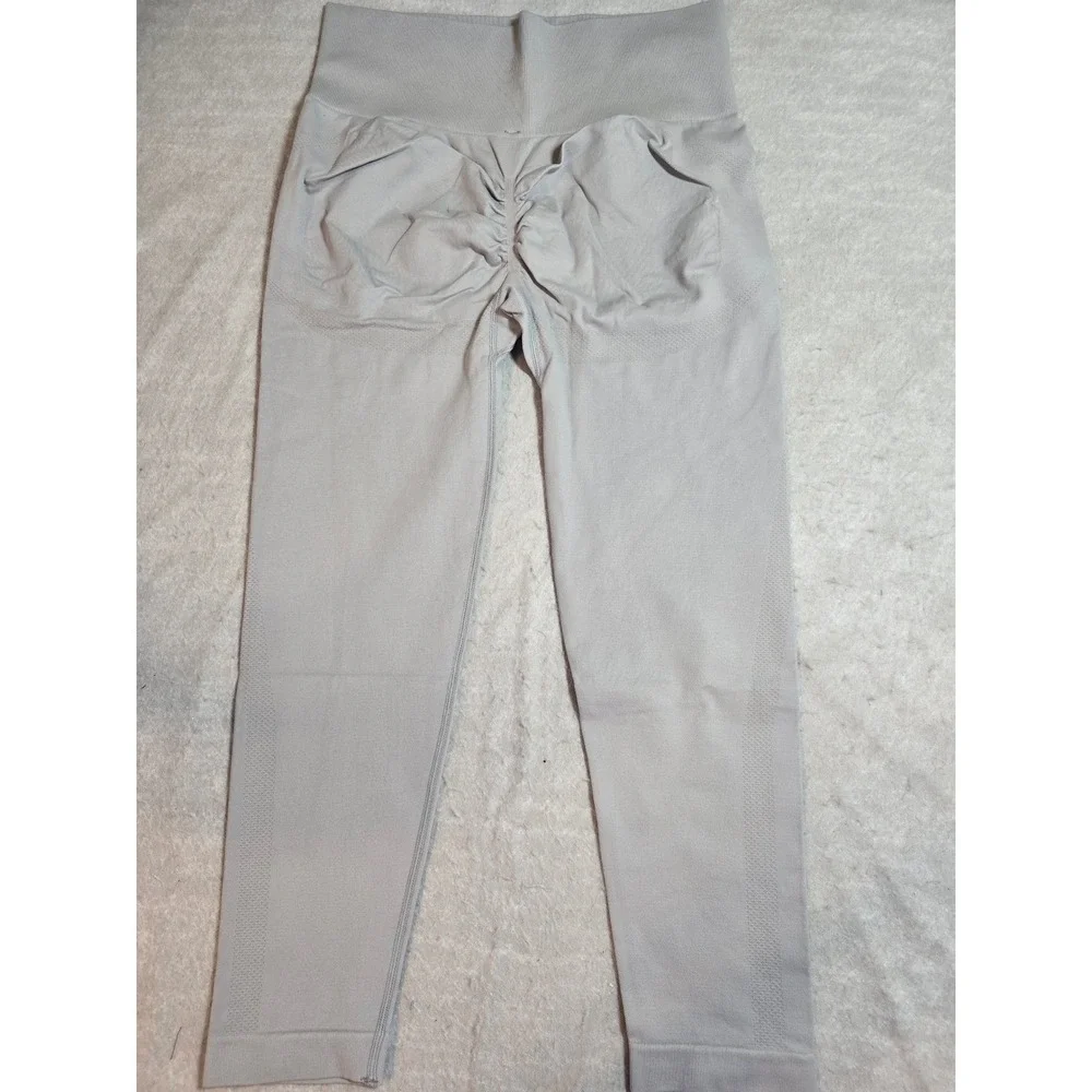 Halara Womens Grey Seamless Scrunch Butt 7/8 Leggings High Waist XL‎ BO240620002